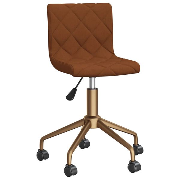 vidaXL Sedie da Pranzo Girevoli 2 pz Marroni in Velluto