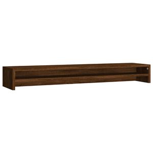 vidaXL Supporto Monitor Rovere Marrone 100x24x13 cm Legno Multistrato