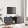 vidaXL Mobile Porta TV Grigio 110,5x35x44 cm in Legno Massello di Pino