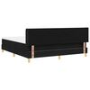 vidaXL Letto a molle con materasso Nero 200 x 180 cm Poliestere