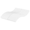 vidaXL Materasso in Schiuma Bianco 140x210 cm Durezza H2 H3