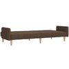 vidaXL Divano Letto a 2 Posti Marrone in Tessuto