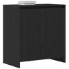 vidaXL Credenza Rovere Nero 70x41x75 cm Legno Massello di Acacia