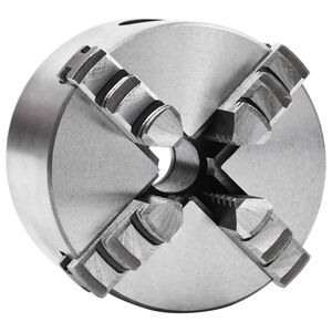 vidaXL Mandrino per Tornio a 4 Griffe Autocentrante 80 mm in Acciaio K12 80