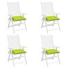 vidaXL Cuscini per Pallet 4 pz Verde Chiaro 50x50x7 cm Tessuto Oxford