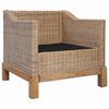 vidaXL Set di Divani 2 pz con Cuscini in Rattan Naturale