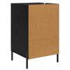 vidaXL Armadio da Notte Rovere Nero 40 x 40 x 66 cm Legno multistrato