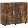 vidaXL Armadio in Legno Rovere fum&eacute; 88,5 x 30,5 x 73 cm