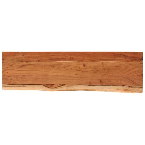vidaXL Mensola Muro 100x30x2,5cm Rettangolare Legno Acacia Bordi Vivi