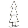 vidaXL Albero di Natale in metallo KUOPIO 60 cm Bianco caldo Acciaio