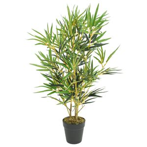 vidaXL Albero Bamb&ugrave; Artificiale 368 Foglie 80 cm Verde
