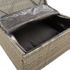 vidaXL Set Divani da Giardino 3 pz con Cuscini in Polyrattan Grigio