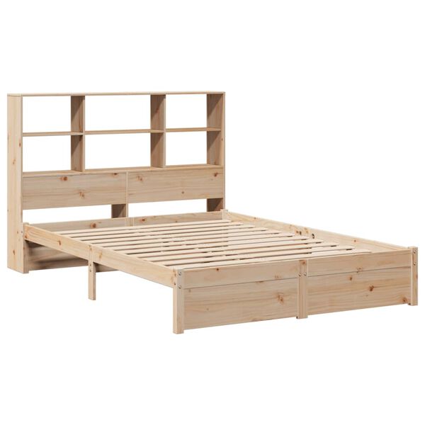 vidaXL Letto Libreria senza Materasso 120x200cm Legno Massello di Pino