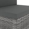 vidaXL Set Divani da Giardino 4 pz in Polyrattan Grigio