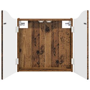 vidaXL Armadio per Dartboard Legno antico 56 x 12 x 63 cm