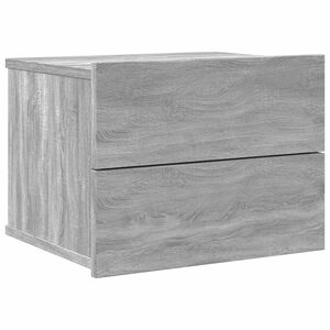 vidaXL Comodino Grigio Sonoma 40x30x30 cm in Legno Multistrato