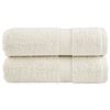 vidaXL Asciugamani per Ospiti SOLUND 2 pz Crema 30x50 cm 600 g/m&sup2;