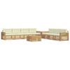 vidaXL Set di divani da esterno 8 pz Bianco e Crema