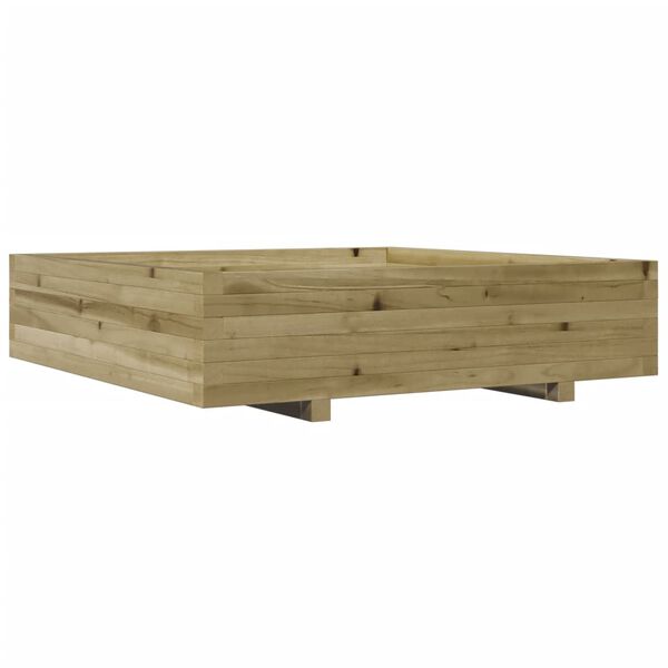 vidaXL Fioriera da Giardino 100x100x26,5 cm Legno di Pino Impregnato