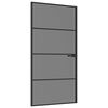 vidaXL Porta Interna 102,5 x 201,5 cm Vetro Temperato e Alluminio
