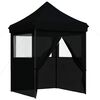 vidaXL Tenda Party Nero 200 x 200 x 306 cm Tessuto Oxford