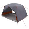 vidaXL Tenda da backpacking Grigio e arancione 2 persone