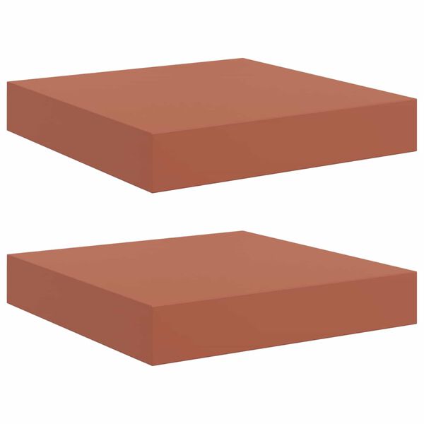 vidaXL Scaffale da parete 2 pcs Rosso 23 x 23,5 x 4 cm