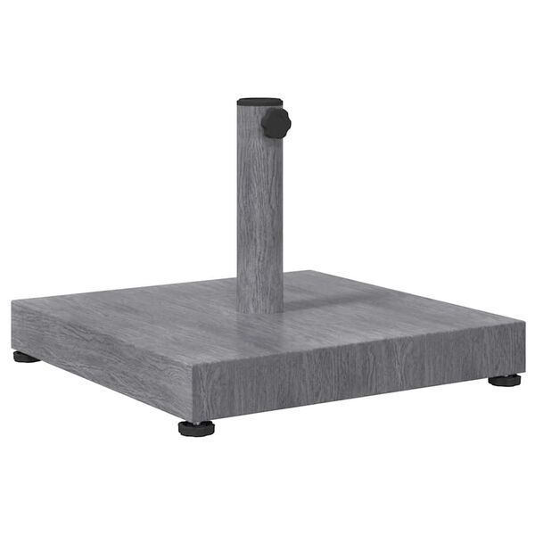 vidaXL Base per ombrellone Aspetto Legno Grigio Scuro