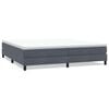 vidaXL Letto a Molle senza Materasso Grigio Scuro 200x210 cm Velluto