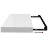vidaXL Scaffale a Parete Bianco Lucido 60x23,5x3,8 cm in MDF