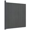 vidaXL Pannello di Recinzione Grigio 173x186 cm in WPC