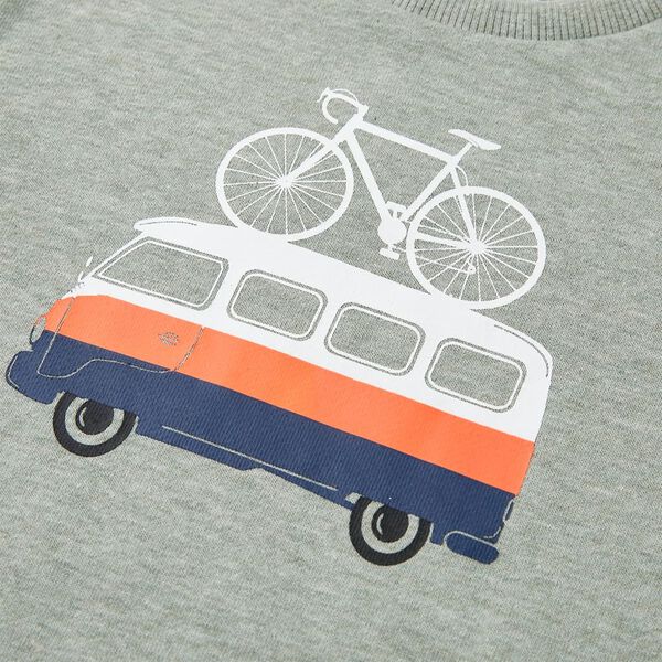 Felpa da Bambino Cachi Chiaro M&eacute;lange 116