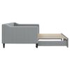 vidaXL Divano Letto con Letto Estraibile Grigio Chiaro 90x190 Tessuto