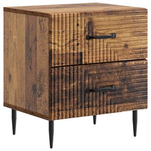 vidaXL Armadio da Notte con cassetto Legno antico 43 x 34,5 x 47,5 cm