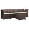 vidaXL Divano da Giardino a 4 Posti con Cuscini in Stile Rattan PP