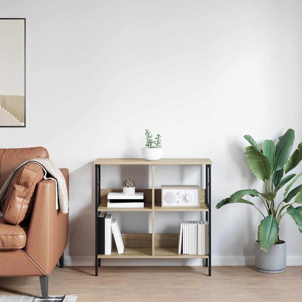 vidaXL Libreria Rovere Sonoma 82 x 32 x 79 cm Legno multistrato