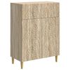 vidaXL Credenza Rovere Sonoma 66 x 34,5 x 90 cm Legno ingegnerizzato