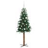 vidaXL Albero di Natale snodato con 150 LED con supporto Verde 150 cm