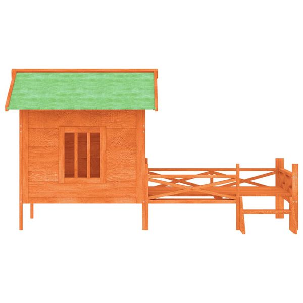 vidaXL Cuccia per Cani Marrone 159x120x88,5 cm Legno Massello di Pino