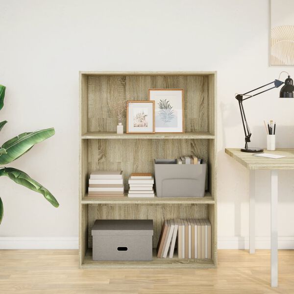 vidaXL Libreria Rovere Sonoma 80x30x114 cm in Legno Multistrato