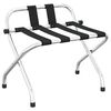 vidaXL Portapacchi con schienale argento 56x39x52cm