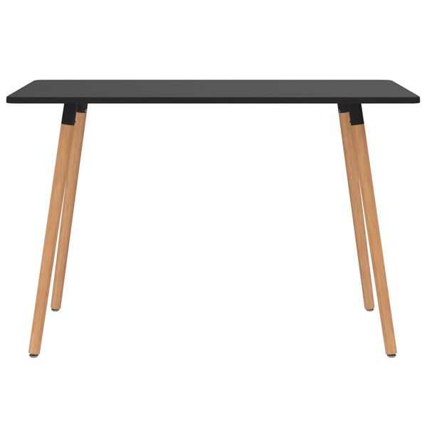 vidaXL Set da Pranzo 7 pz Bianco e Nero