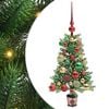 vidaXL Albero di Natale con 150 LED con supporto Verde 65 cm PE