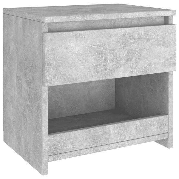 vidaXL Comodini 2pz Grigio Cemento 40x30x39 cm in Legno Multistrato