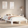 vidaXL Letto senza Materasso Bianco 120x200 cm Legno Massello di Pino