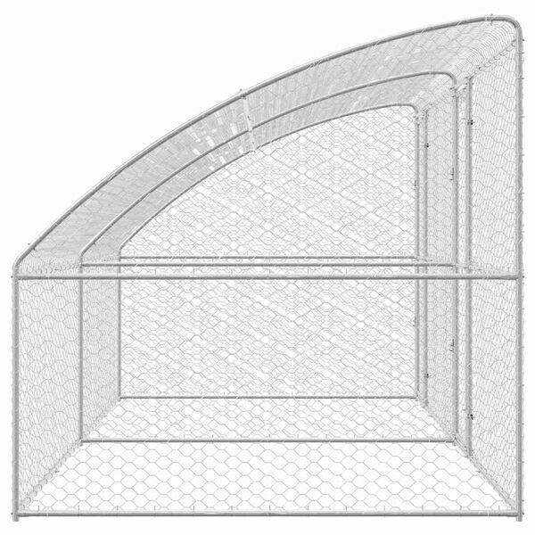 vidaXL Cuccia per cani 2 pcs Argento 4 x 2 x 2 m Acciaio zincato