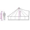 vidaXL Tenda Familiare Tipi per 10 Persone Blu Impermeabile