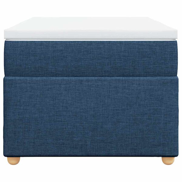 vidaXL Giroletto a Molle con Materasso Blu 100x200 cm in Tessuto