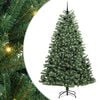 vidaXL Albero di Natale Artificiale con Rami Pieghevoli Verde 240 cm