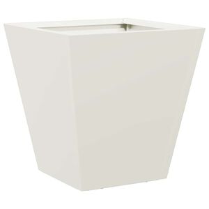 vidaXL Fioriera da Giardino Bianca 30x30x30 cm in Acciaio